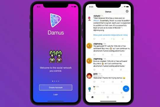 Mới ra mắt toàn cầu 2 ngày, mạng xã hội Damus bị Apple xóa khỏi App Store ở Trung Quốc