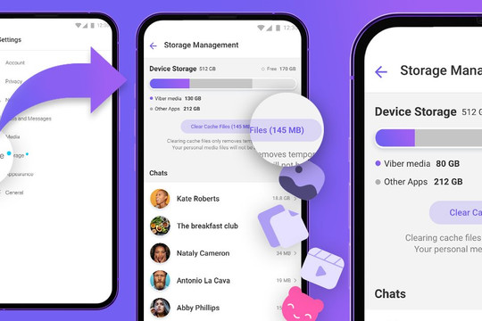 Viber ra mắt tính năng lưu trữ dung lượng mới trên ứng dụng