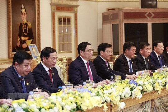 Thủ tướng Phạm Minh Chính hội đàm với Quốc vương Hassanal Bolkiah