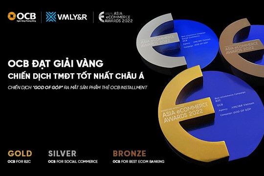 Thẻ OCB nhận giải vàng Best eCommerce Campaign – The Asia eCommerce Awards