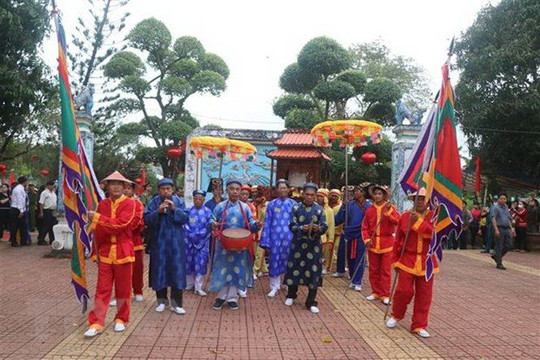 Lễ hội Chùa Bà - Cảng thị Nước Mặn là di sản phi vật thể quốc gia