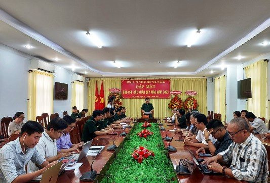 Bộ đội Biên phòng An Giang: Họp mặt báo chí đầu Xuân Quý Mão năm 2023
