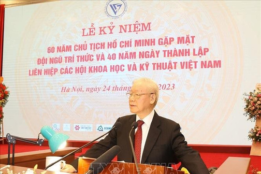 Tổng bí thư Nguyễn Phú Trọng: Liên hiệp Các hội KH-KT sẽ hoàn thành xuất sắc nhiệm vụ Đảng và Nhà nước giao