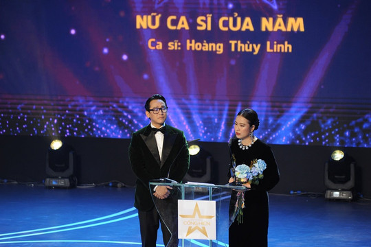 Hoàng Thùy Linh chiến thắng cả 3 hạng mục trong giải Cống hiến 2023