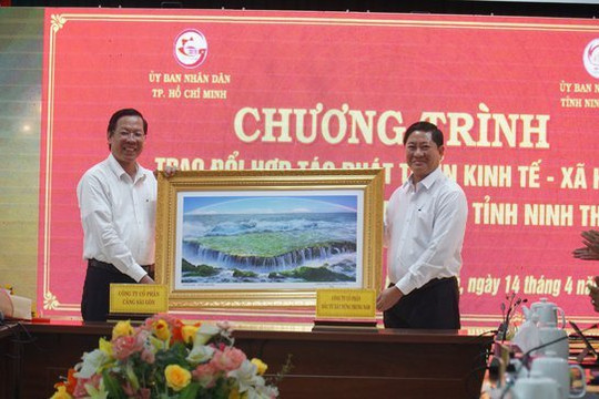 Ninh Thuận và TP.HCM hợp tác phát triển trên 5 lĩnh vực trọng yếu