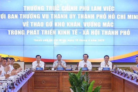 Thủ tướng Phạm Minh Chính làm việc với TP.HCM, tháo gỡ nhiều khó khăn