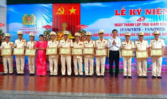 Kiên Giang: Trại giam Kênh 7 tổ chức lễ kỷ niệm 45 năm ngày thành lập