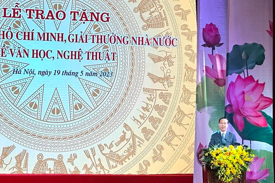 Chủ tịch nước Võ Văn Thưởng trao Giải thưởng Hồ Chí Minh về văn học, nghệ thuật