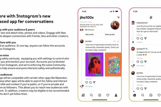 Instagram sắp ra ứng dụng thách thức Twitter, đang thử nghiệm với người nổi tiếng