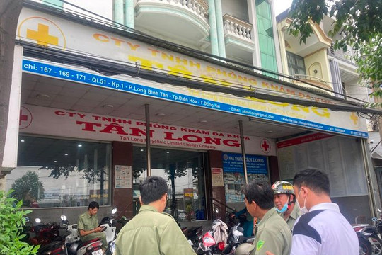 Đồng Nai: Khám xét nhiều phòng khám ở TP.Biên Hòa