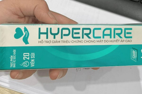 Sản phẩm Hypercare vi phạm luật quảng cáo, gây hiểu nhầm là thuốc chữa bệnh