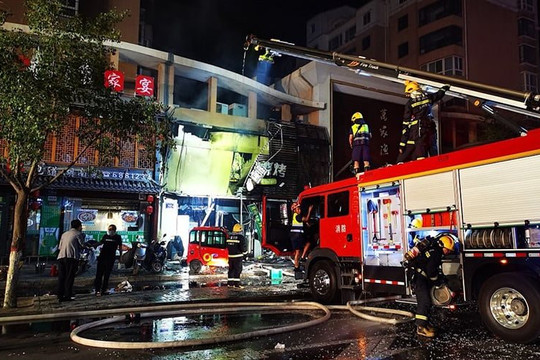 Trung Quốc: Nổ bình gas tại nhà hàng BBQ làm 31 người thiệt mạng