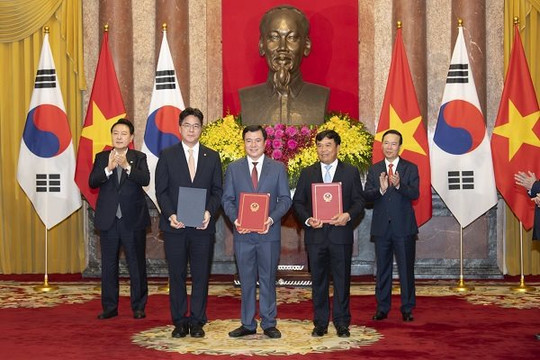 Việt Nam - Hàn Quốc trao đổi nhiều văn kiện quan trọng, mở ra cơ hội hợp tác quy mô lớn