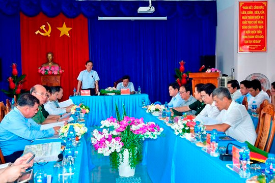 Phó thủ tướng Trần Lưu Quang làm việc với tỉnh Cà Mau về chống khai thác IUU
