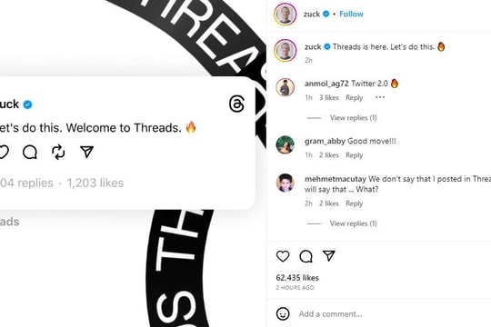Meta ra mắt Threads, cuộc chiến Mark Zuckerberg - Elon Musk thêm căng thẳng