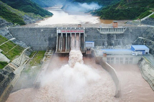 Hồ thủy điện Lai Châu dự kiến ngày mai 7.8 xả lũ