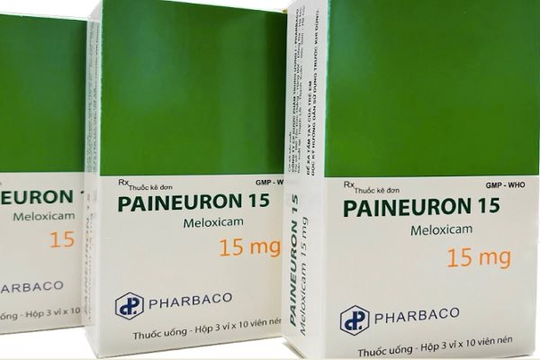 Thuốc Paineuron 15 do Pharbaco sản xuất bị thu hồi vì kém chất lượng