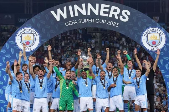 Man City đoạt Siêu cúp châu Âu