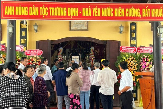 Tiền Giang: Tổ chức lễ giỗ Anh hùng dân tộc Trương Định 