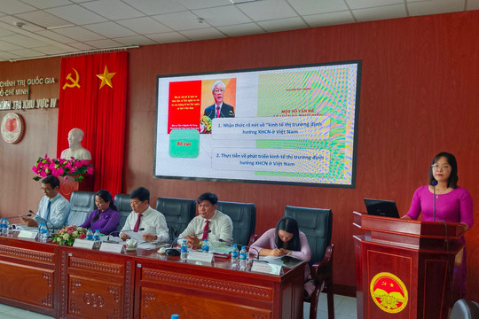 Vận dụng các quan điểm của Tổng Bí thư Nguyễn Phú Trọng vào nghiên cứu, giảng dạy lý luận chính trị