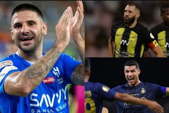 Mitrovic làm lu mờ Benzema trận Saudi Clasico, Ronaldo tỏa sáng đưa Al Nassr đua tốp