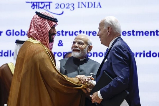 Mỹ công bố dự án hành lang vận tải kết nối Ấn Độ với Trung Đông, châu Âu