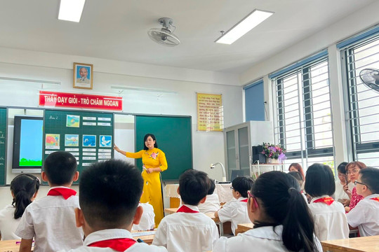 Các trường bắt đầu triển khai chương trình Giáo dục phổ thông 2018 ở khối 4