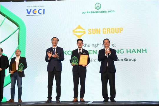 Yoko Onsen Quang Hanh được bình chọn 'Khu nghỉ dưỡng được yêu thích nhất năm tại chương trình vinh danh 'Dự án đáng sống'