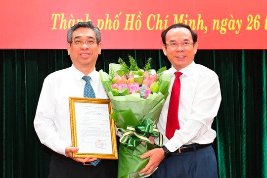 Ông Nguyễn Phước Lộc giữ chức Phó bí thư Thành ủy TP.HCM