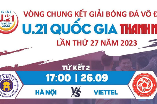 Trực tiếp tứ kết giải U.21 quốc gia: Hà Nội - Viettel