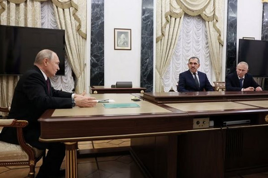 Ông Putin bàn luận chiến sự Ukraine với chỉ huy Wagner cấp cao