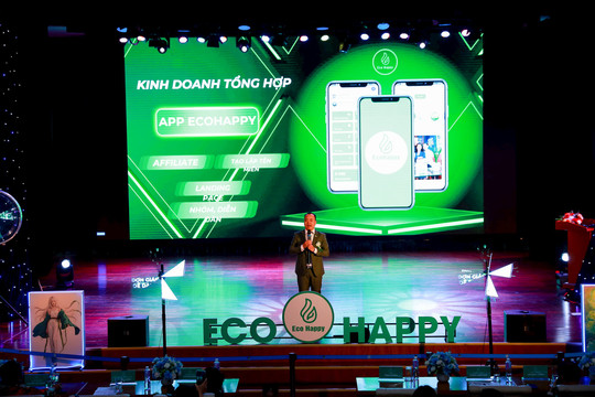 Ứng dụng Ecohappy với chức năng họp nhóm lên tới 500 người
