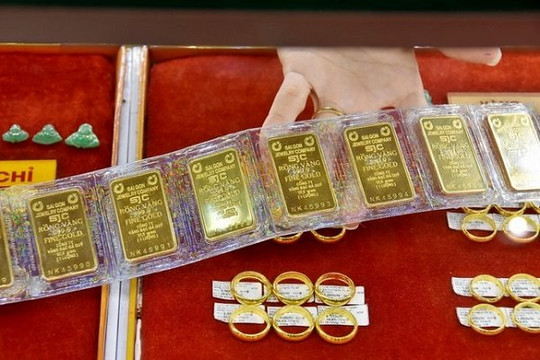 Giá vàng nhẫn, vàng trang sức 24K biến động mạnh