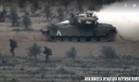 Israel tung hình ảnh xe tăng tiến vào Dải Gaza