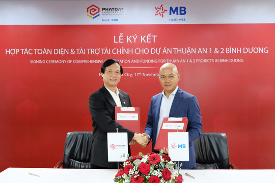 Phát Đạt và MB Bank ký kết hợp tác toàn diện và tài trợ tài chính dự án Thuận An 1 và 2