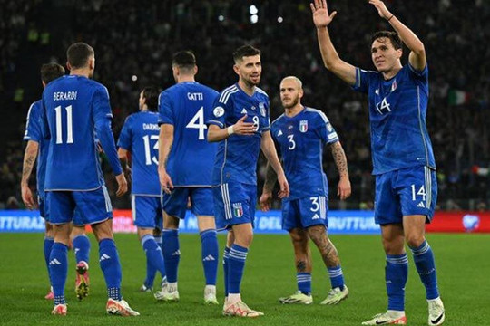 Đòi nợ thành công, đội tuyển Ý chiếm lợi thế tại vòng loại Euro 2024