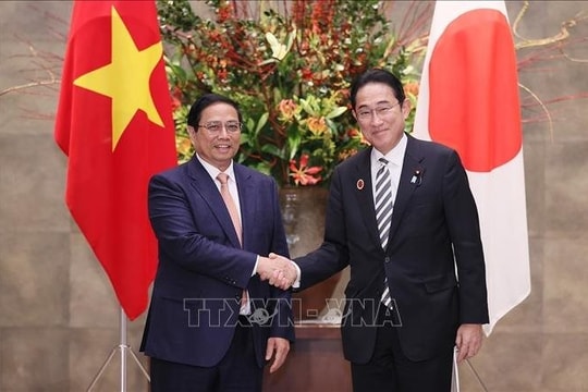 Thủ tướng Phạm Minh Chính hội đàm Thủ tướng Nhật Bản Kishida Fumio