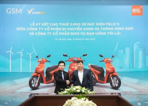 Công ty Bạn Uống Tôi Lái thuê 5.000 xe máy điện VinFast từ GSM, triển khai tại 13 tỉnh