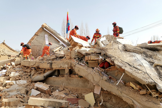 Số người chết do động đất ở Trung Quốc tăng lên 151