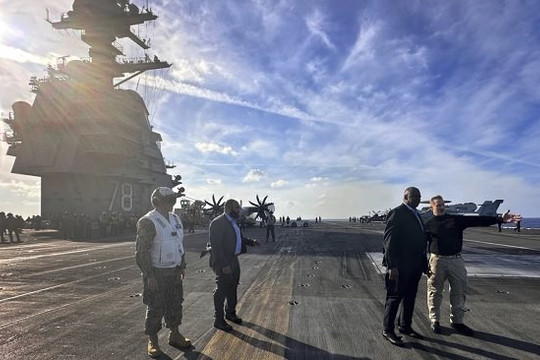 Mỹ rút tàu sân bay ở Biển Đỏ về nước