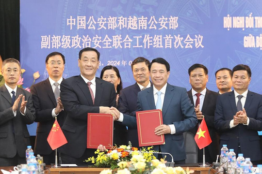 Bộ Công an Việt Nam - Bộ Công an Trung Quốc ký kết Bản ghi nhớ hợp tác về an ninh chính trị