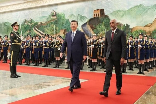 Căng thẳng với Ấn Độ, Maldives nâng cấp quan hệ cùng Trung Quốc