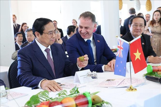 Thủ tướng Phạm Minh Chính kỳ vọng về sự đột phá hợp tác kinh tế nông nghiệp kỹ thuật cao với New Zealand