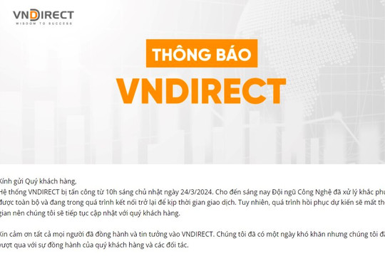 Sau HNX, đến lượt HoSE tạm thời ngắt kết nối giao dịch với VNDirect