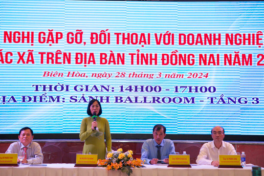 Lãnh đạo tỉnh Đồng Nai đối thoại với các doanh nghiệp FDI, doanh nghiệp hợp tác xã năm 2024
