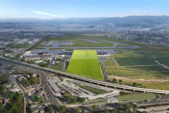 Hé lộ hình ảnh sân bay đặc biệt nhất thế giới với vườn nho xanh gần 8ha trên mái