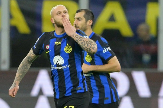 Serie A: Inter thắng nhàn, bỏ xa AC Milan 14 điểm