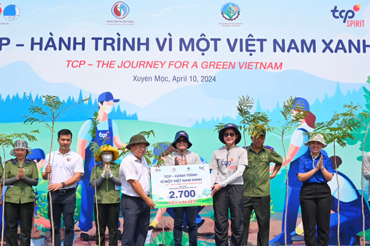 Khởi động chương trình 'TCP - Hành trình vì một Việt Nam xanh' chung sức trồng cây xanh tại tỉnh Bà Rịa-Vũng Tàu