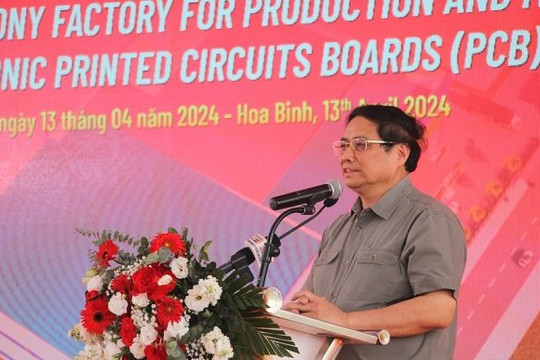 Thủ tướng dự khởi công nhà máy chế tạo bảng mạch in điện tử 200 triệu USD