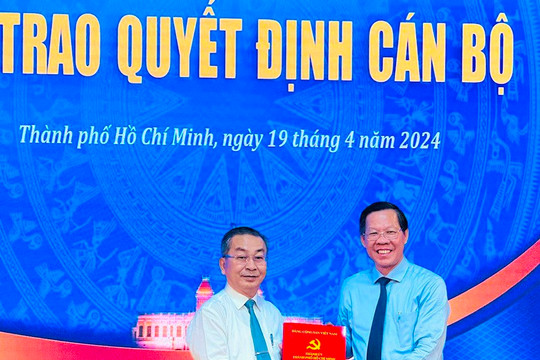 Ông Võ Ngọc Quốc Thuận giữ chức Giám đốc Sở Nội vụ TP.HCM